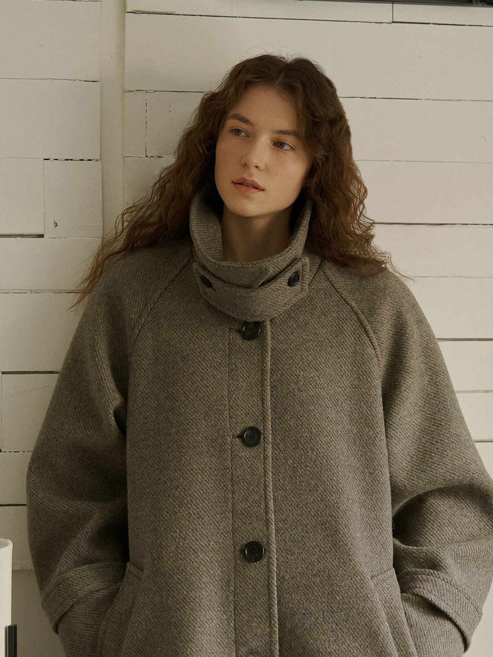 URAGO [REFURB]Single wool long coat
